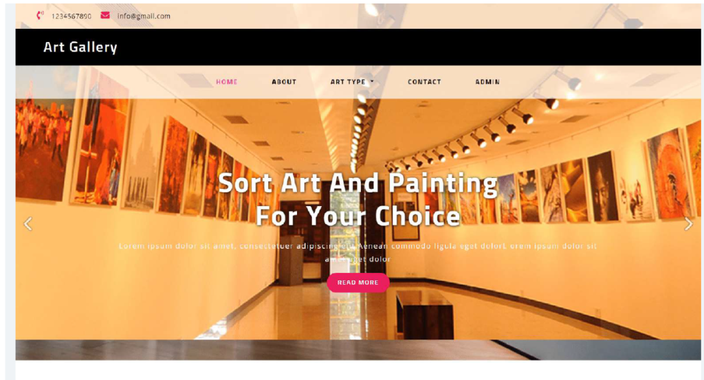 Art Gallery Management System