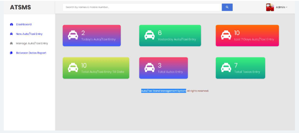 Auto/Taxi Stand Management System
