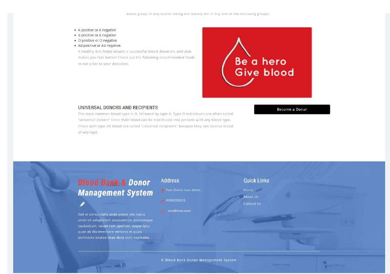 BLOOD BANK & DONER MANAGEMENT SOFTWARE