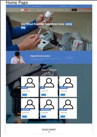 BLOOD BANK & DONER MANAGEMENT SOFTWARE