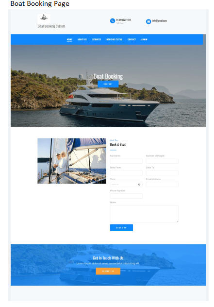 BOAT BOOKING SOFTWARE