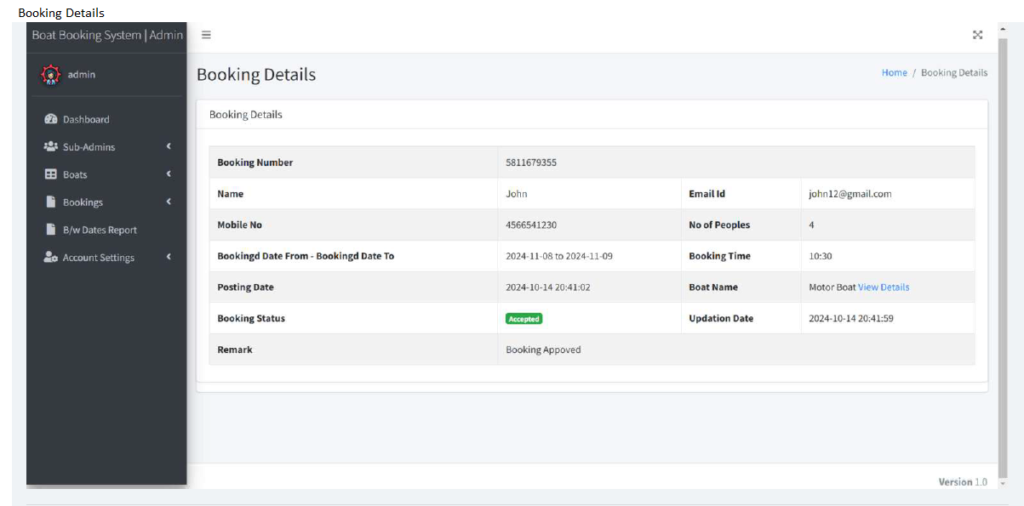 BOAT BOOKING SOFTWARE