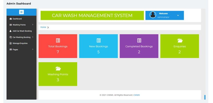 CAR WASHING MANAGEMENT SOFTWARE