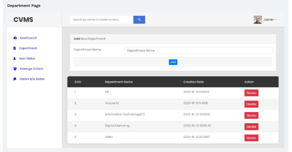 COMPANY VISITORS MANAGEMENT SOFTWARE