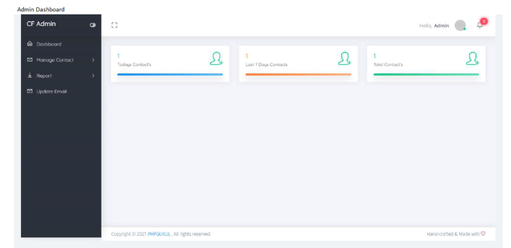 CONTACT FORM WITH MAIL FUNCTION