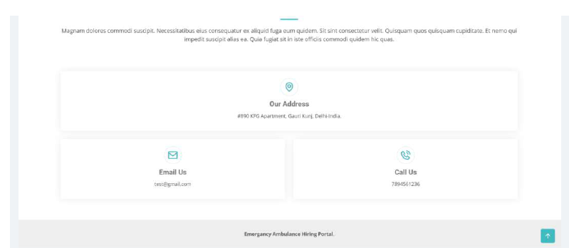 EMERGENCY AMBULANCE HIRING PORTAL