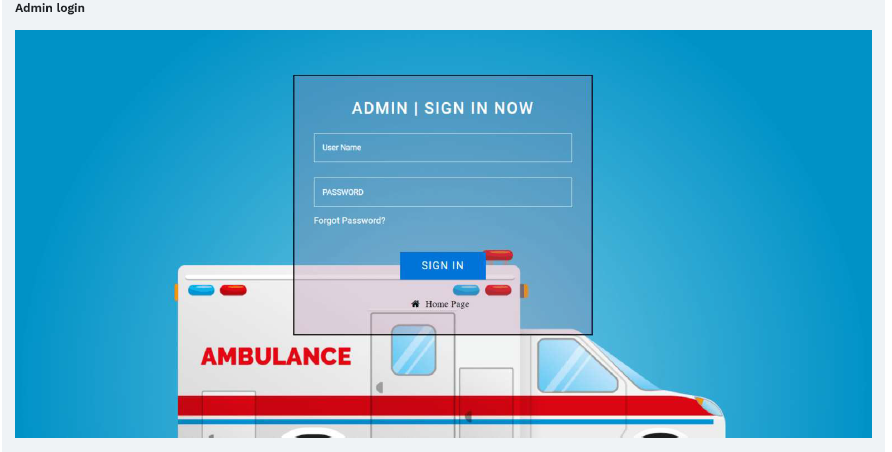EMERGENCY AMBULANCE HIRING PORTAL