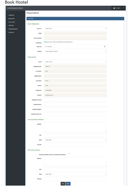 HOSTEL MANAGEMENT SOFTWARE