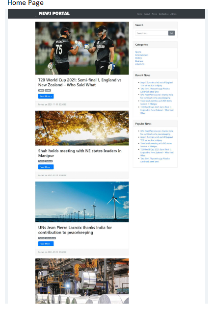 NEWS PORTAL PROJECT