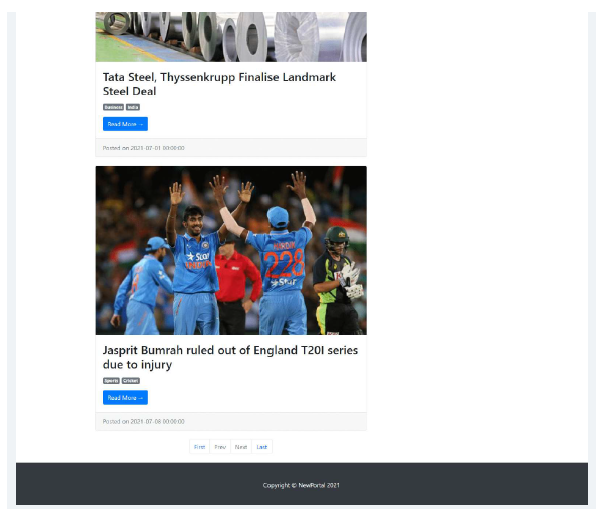NEWS PORTAL PROJECT