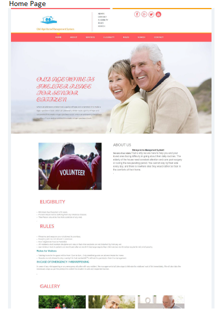 OLD AGE HOME MANAGEMENT SOFTWARE