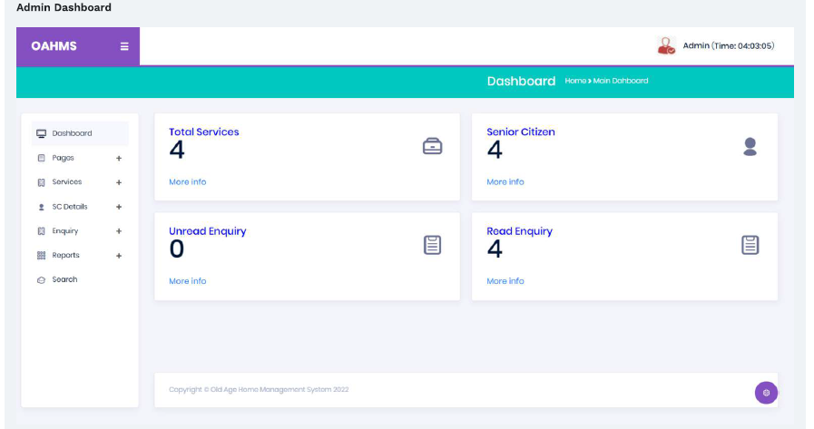 OLD AGE HOME MANAGEMENT SOFTWARE