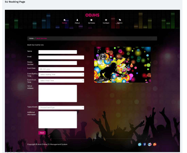 ONLINE DJ BOOKING MANAGEMENT SOFTWARE