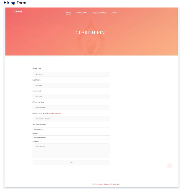 ONLINE SECURITY GUARDS HIRING SOFTWARE