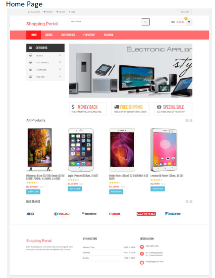 ONLINE SHOPPING PORTAL