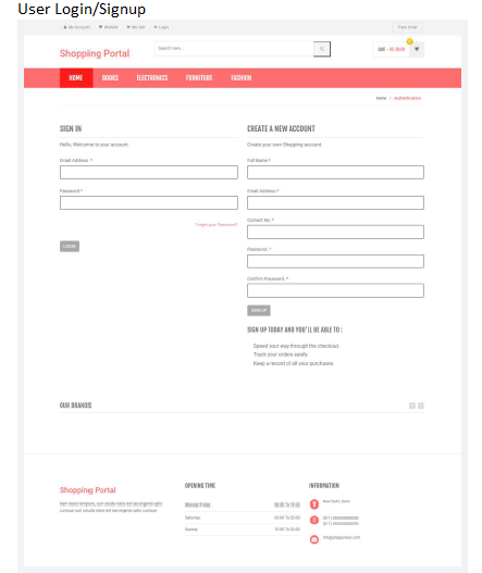 ONLINE SHOPPING PORTAL