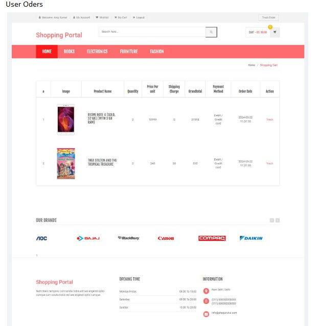 ONLINE SHOPPING PORTAL