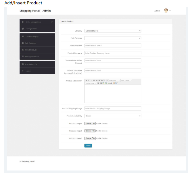 ONLINE SHOPPING PORTAL