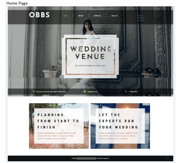 ONLINE BANQUET BOOKING SOFTWARE