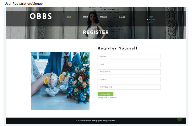 ONLINE BANQUET BOOKING SOFTWARE