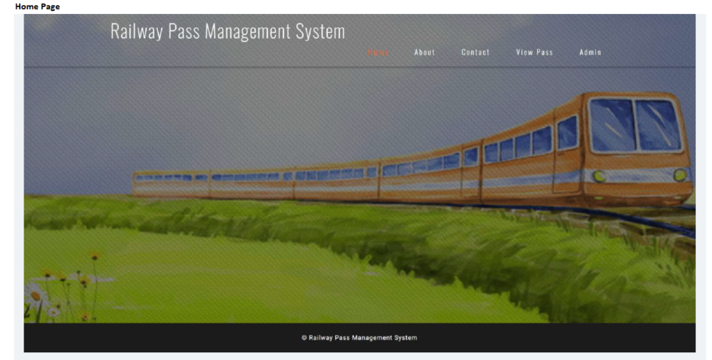 RAIL PASS MANAGEMENT SOFTWARE