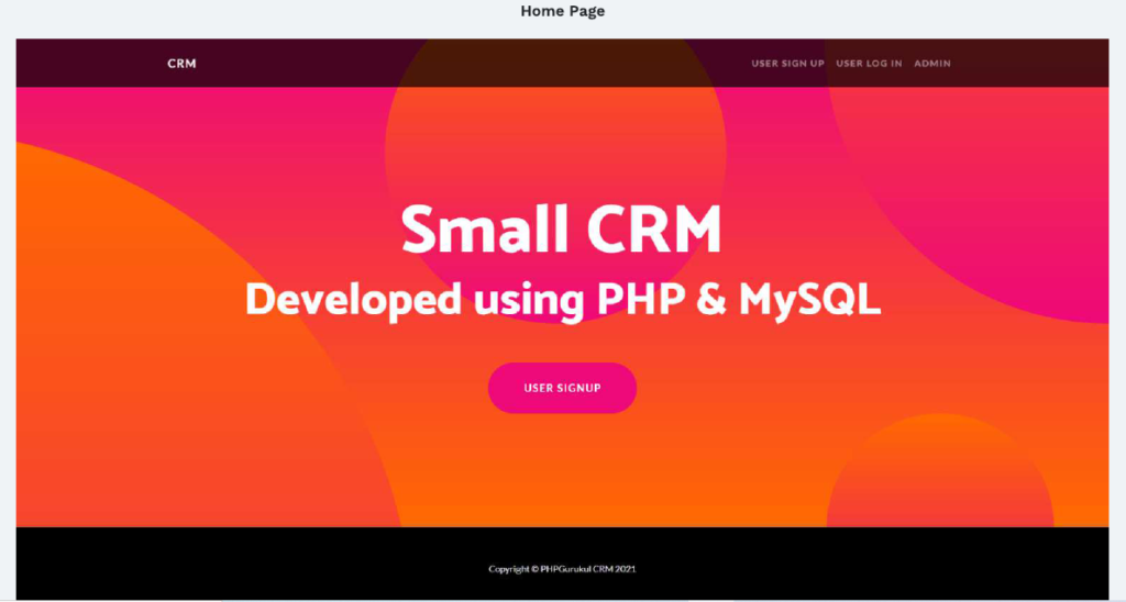 SMALL CRM