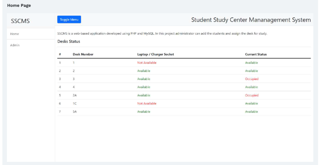 STUDENT STUDY CENTER MANAGEMENT SOFTWARE