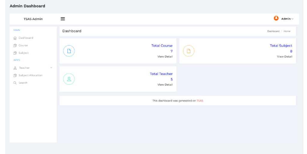 TEACHER SUBJECT ALLOCATION MANAGEMENT SOFTWARE