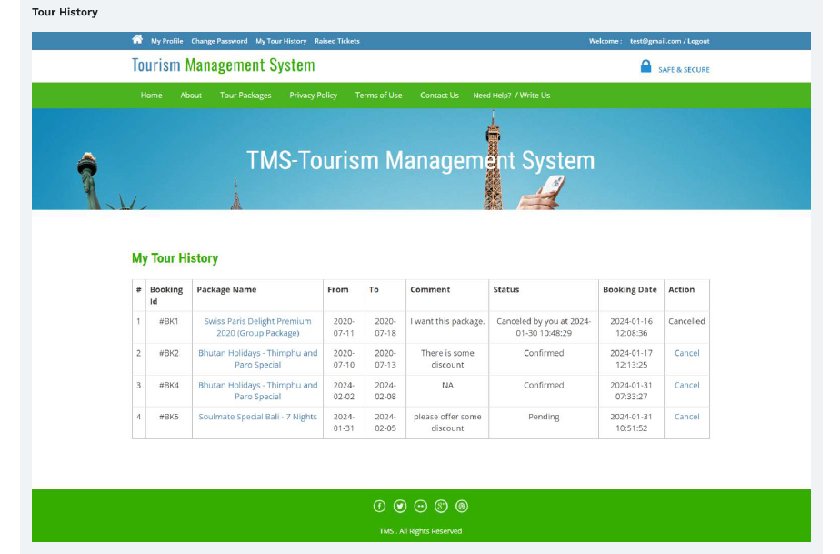 TOURISM MANAGEMENT SOFTWARE