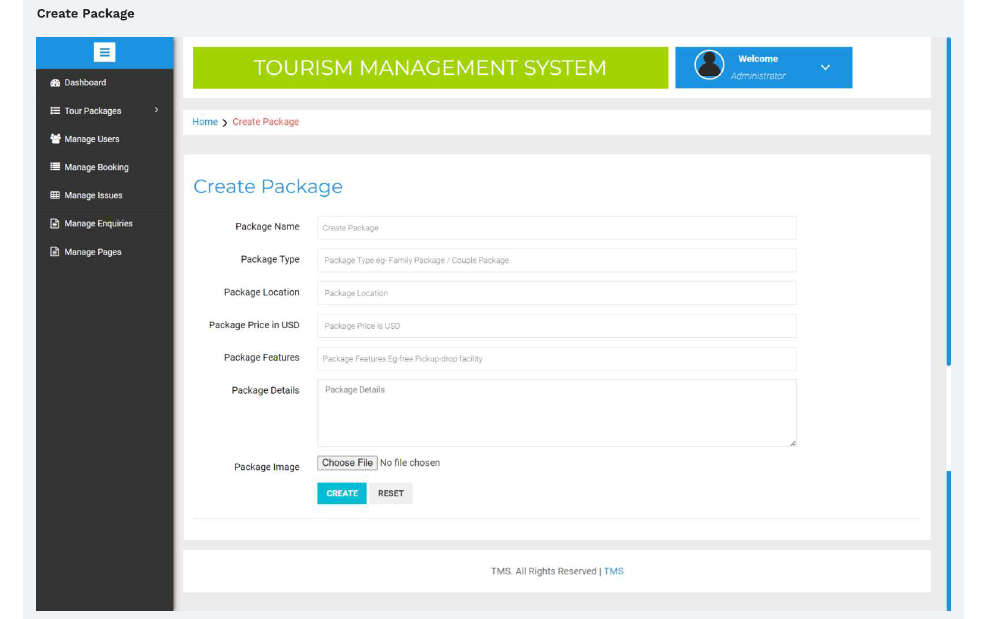 TOURISM MANAGEMENT SOFTWARE