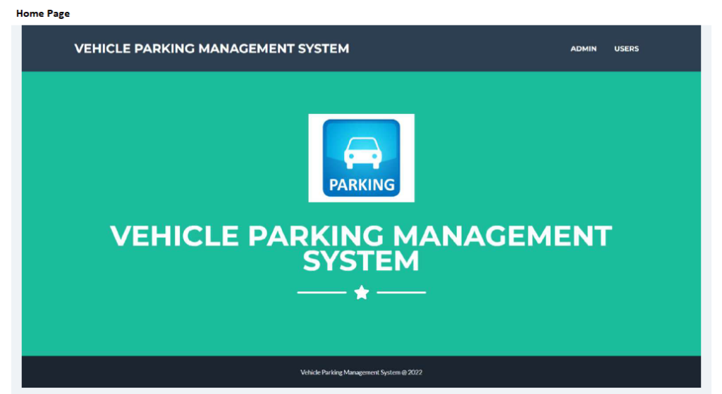 VEHICLE PARKING MANAGEMENT SOFTWARE