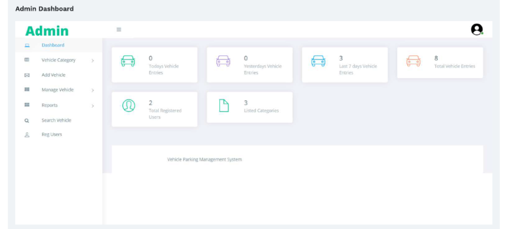 VEHICLE PARKING MANAGEMENT SOFTWARE