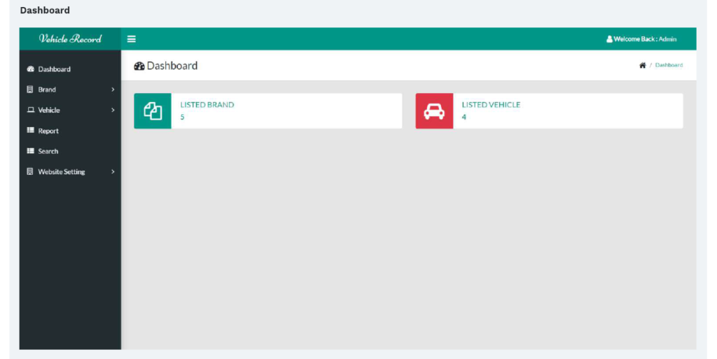 VEHICLE RECORD MANAGEMENT SOFTWARE